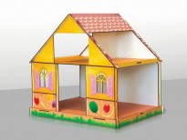 Кукольный домик Girl's Club цветной, размер: 416х316х386мм, ПОЛНОЦВЕТ